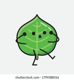 An illustration of Cute Leaf Vector Character