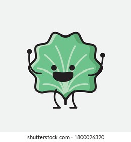 An illustration of Cute Leaf Vector Character