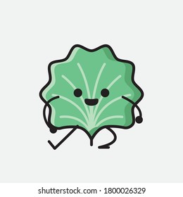Ilustración de un carácter vectorial de hoja corta