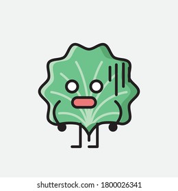 An illustration of Cute Leaf Vector Character