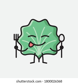 An illustration of Cute Leaf Vector Character
