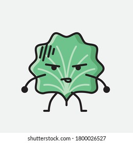 An illustration of Cute Leaf Vector Character