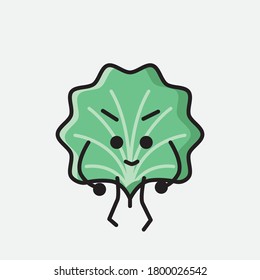 Ilustración de un carácter vectorial de hoja corta