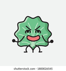An illustration of Cute Leaf Vector Character