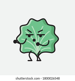 An illustration of Cute Leaf Vector Character