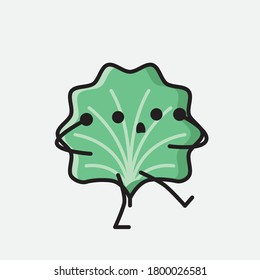 Ilustración de un carácter vectorial de hoja corta