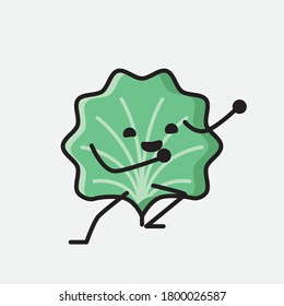 An illustration of Cute Leaf Vector Character