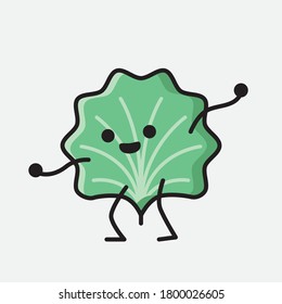 An illustration of Cute Leaf Vector Character