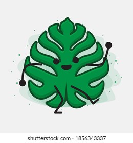 Ilustración de un carácter vectorial de hoja corta