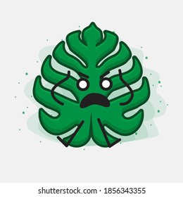 An illustration of Cute Leaf Vector Character