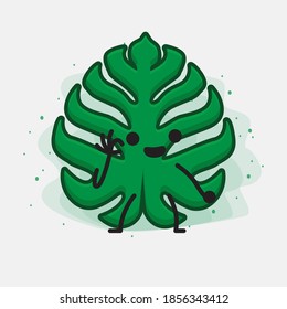 Ilustración de un carácter vectorial de hoja corta