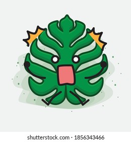 Ilustración de un carácter vectorial de hoja corta