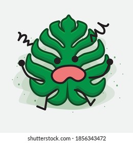An illustration of Cute Leaf Vector Character