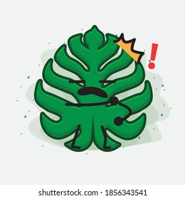 An illustration of Cute Leaf Vector Character