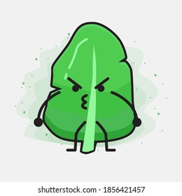 Ilustración de un carácter vectorial de hoja corta