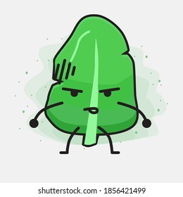 An illustration of Cute Leaf Vector Character