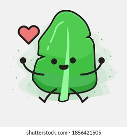 Ilustración de un carácter vectorial de hoja corta