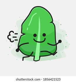 Ilustración de un carácter vectorial de hoja corta