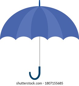 Illustration Cute Light Blue Open Umbrella Stock Vector (Royalty Free ...