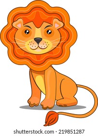 Illustration of cute Lion
