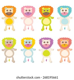 Illustration of cute lion