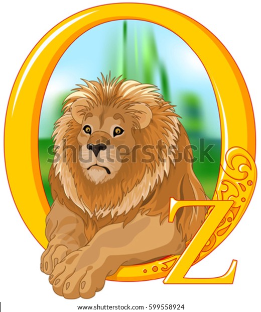 かわいいライオンのイラスト オズの魔法使い のベクター画像素材 ロイヤリティフリー 599558924