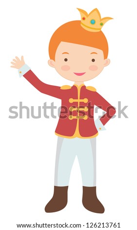 Illustration Cute Little Prince Stock Vector (Royalty Free) 126213761