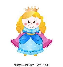 Illustration of cute little princess