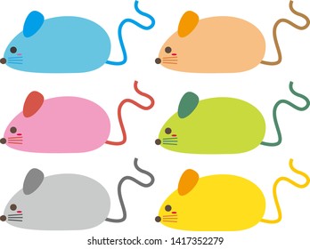 Illustration of cute mice