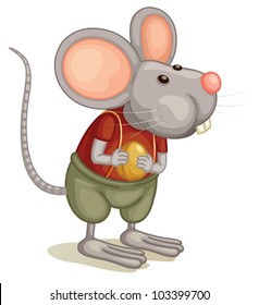 Illustration of a cute mouse