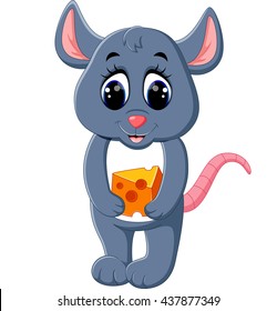 illustration of Cute mouse cartoon