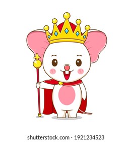 Illustration of cute mouse character