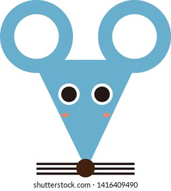 Illustration of a cute mouse.Illustration of a rat.　