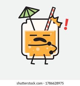 An illustration of Cute Orange Juice Vector Character
