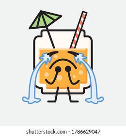 An illustration of Cute Orange Juice Vector Character
