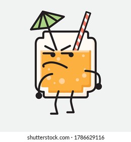 An illustration of Cute Orange Juice Vector Character