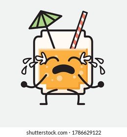 Eine Illustration von Cute Orange Juice Vector Character