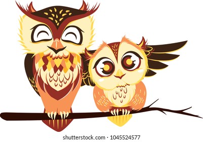 Illustration Cute Owl