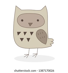 Illustration of a cute owl.