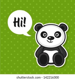 Illustration süßer Panda