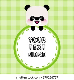 Illustration of cute panda 