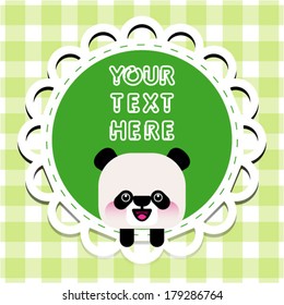 Illustration of cute panda 