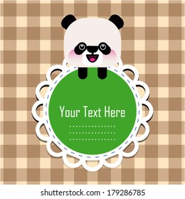 Illustration of cute panda 