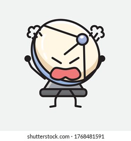 An illustration of Cute Parabolic Antenna Character Vector