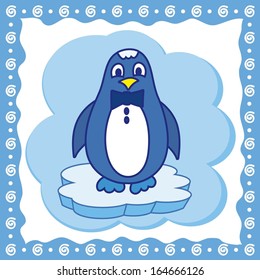 Illustration of a cute penguin