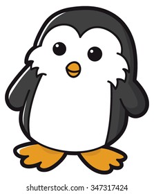 Illustration of cute penguin