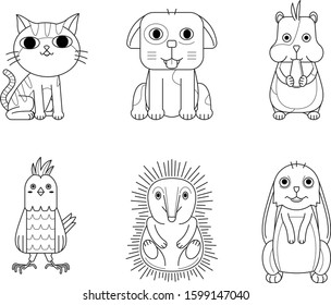 an illustration of cute pet.