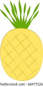 illustration of a cute pineapple