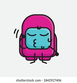 An illustration of Cute Pink Astronaut Vector Character