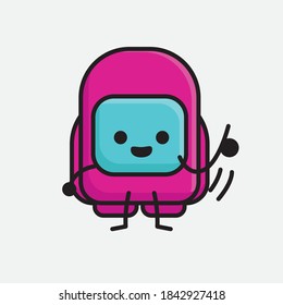 An illustration of Cute Pink Astronaut Vector Character